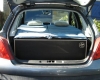 Aménagement pour installer un lit et dormir dans son véhicule : sa voiture , son fourgon, son camion par Nomad-Addict : Le Kit Duo ici dans une Peugeot 208