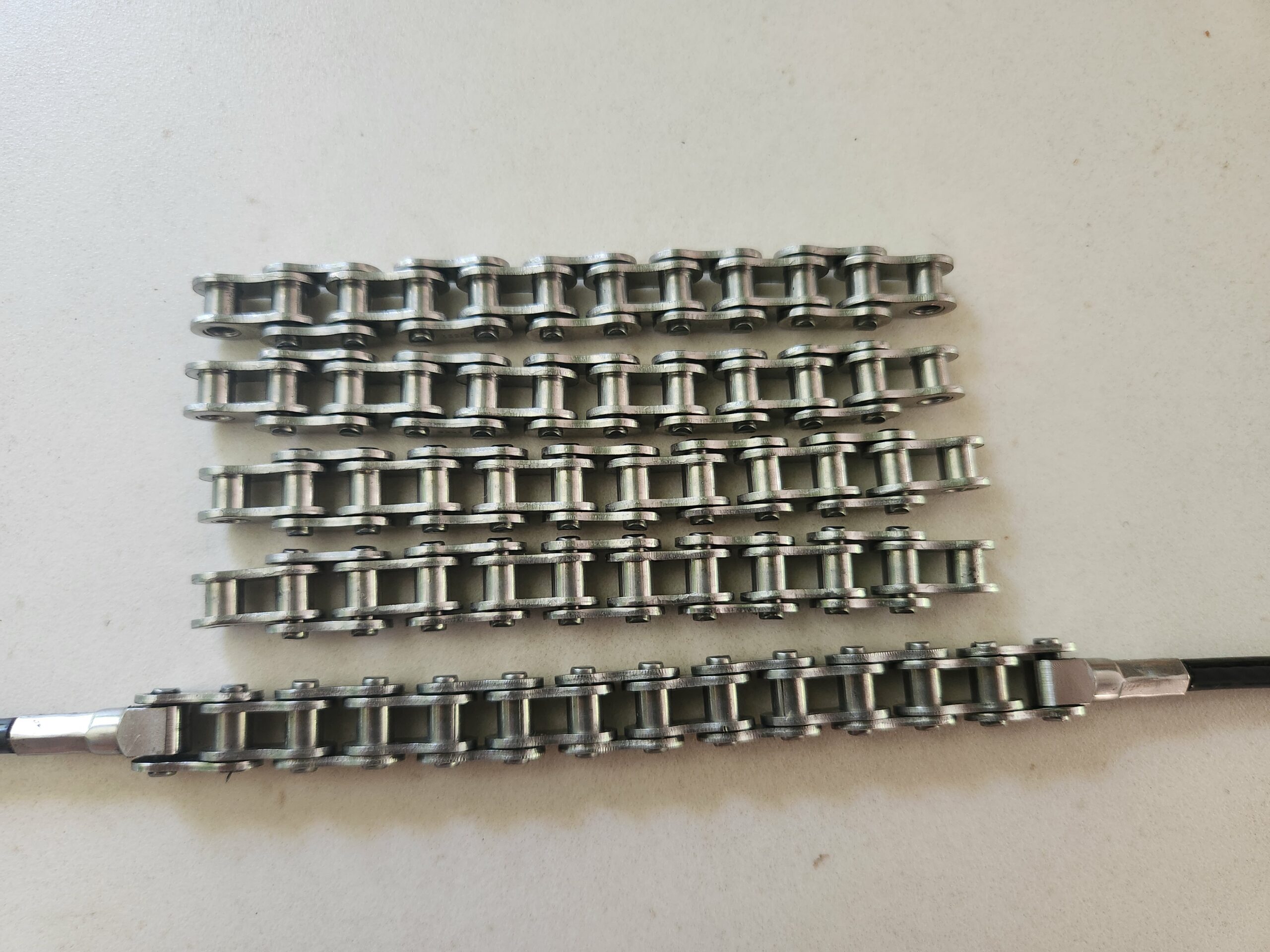 Lot de 4 chaines Inox de remplacement pour pédalier Hobie mirage drive Lot de 4 chaines Inox de remplacement pour pédalier Hobie mirage drive